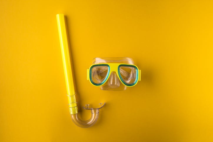 Snorkeling gear. 