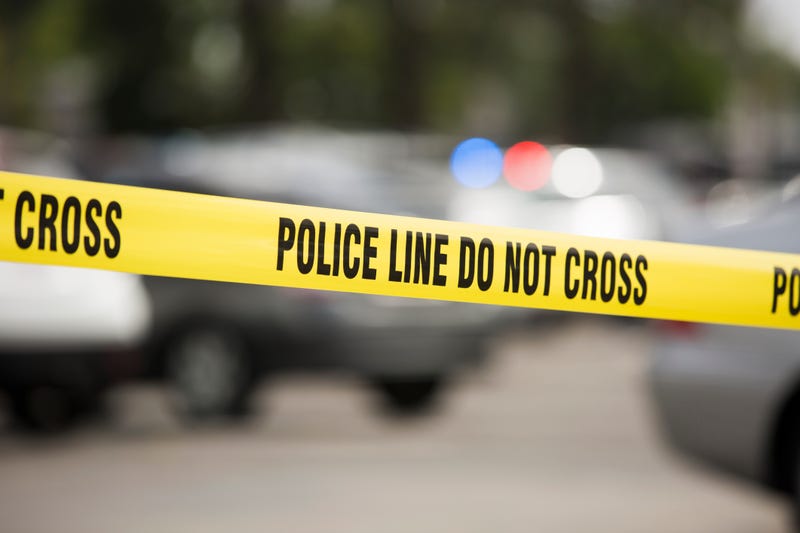 Police line. 