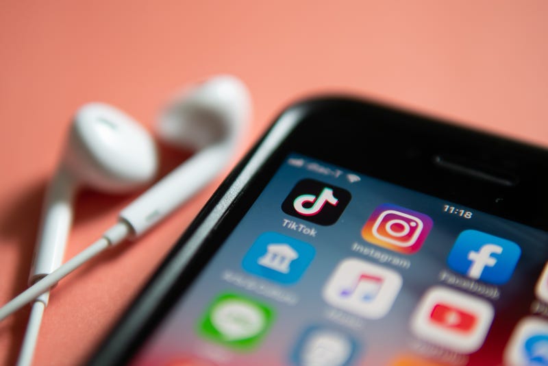 tiktok app on phone screen