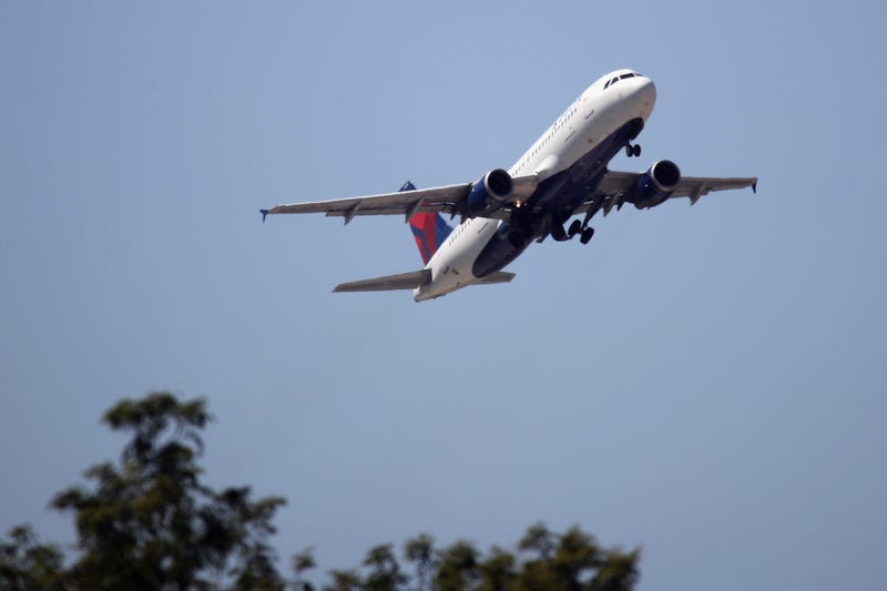 An Airbus A320-211 operated by Delta Airlines takes off from JFK Airport