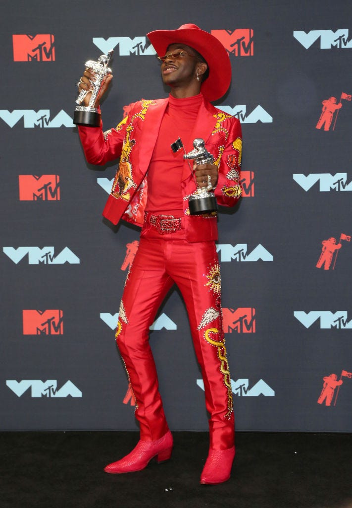 lil nas x in cowboy flair at the vmas