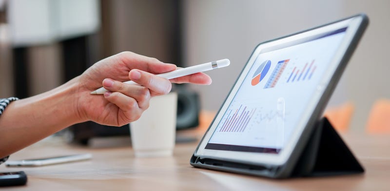 Tablet and business strategy concept