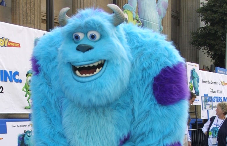 Sulley from ‘Monsters Inc.” at the world premiere of "Monsters, Inc." at the El Capitan Theatre