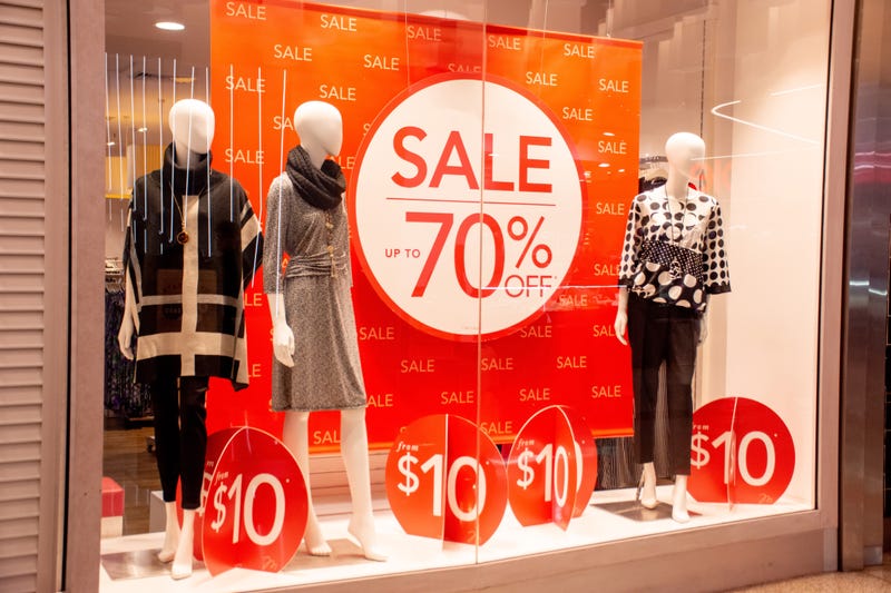 sale in a store