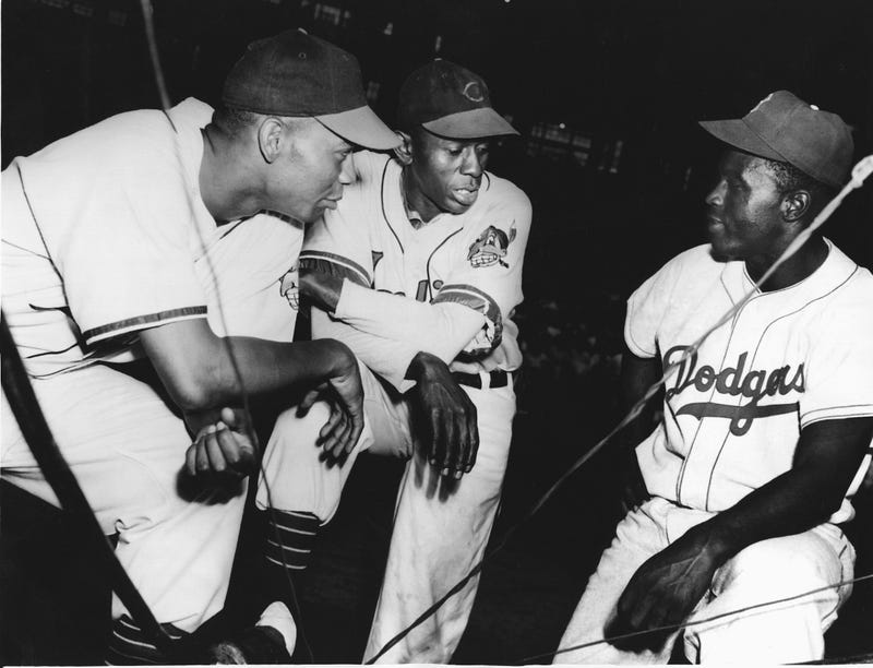 Jackie Robinson and Satchel Paige