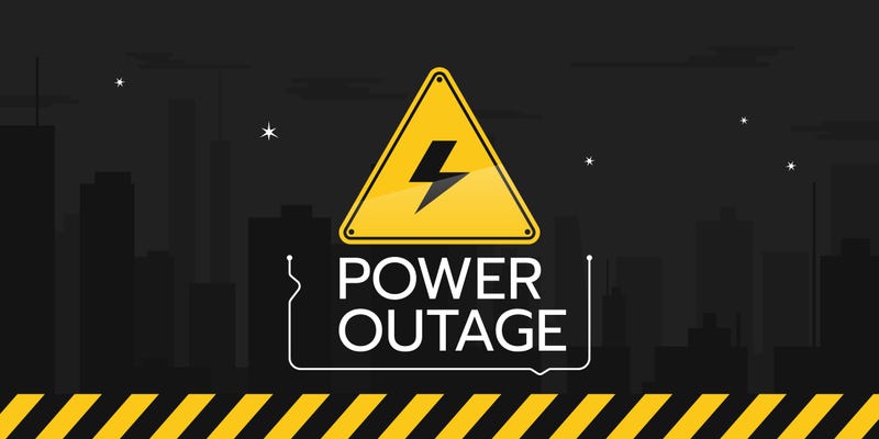 Power outages following storm