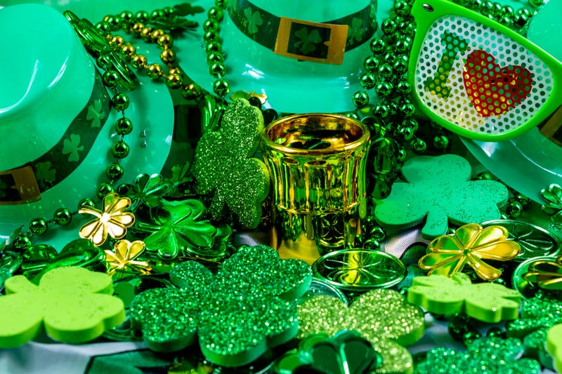 Colourful St. Patricks Day decorations.
