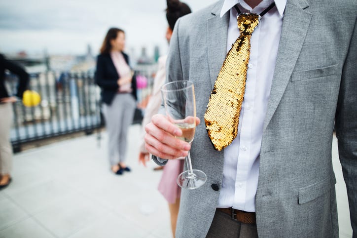 man in flashy clothes