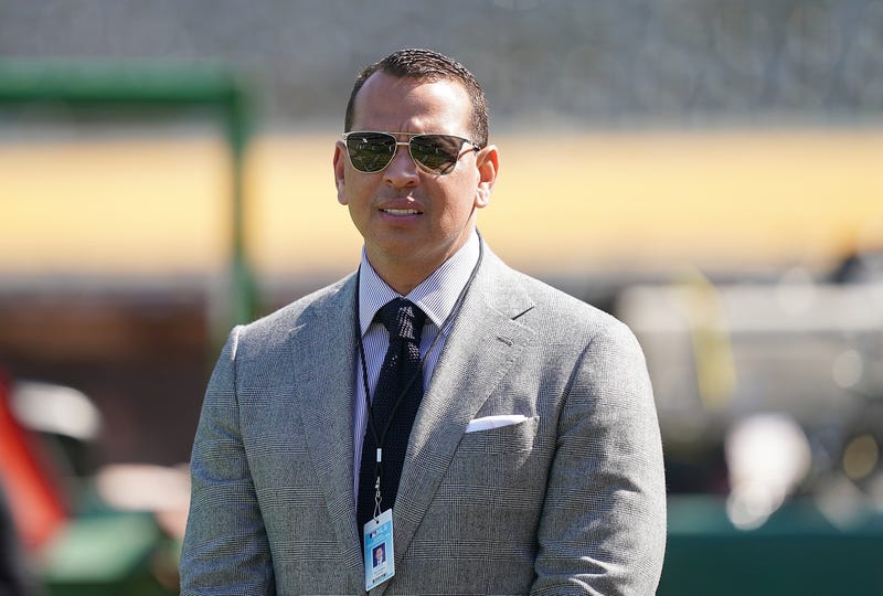 Former MLB star Alex Rodriguez on the field.