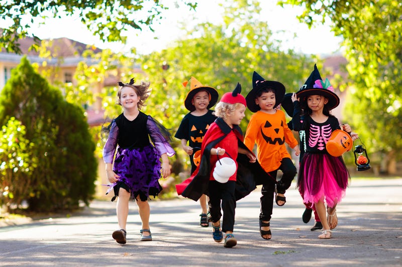 Children Enjoying Halloween
