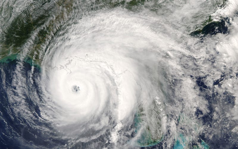 A tropical storm from outer space. 