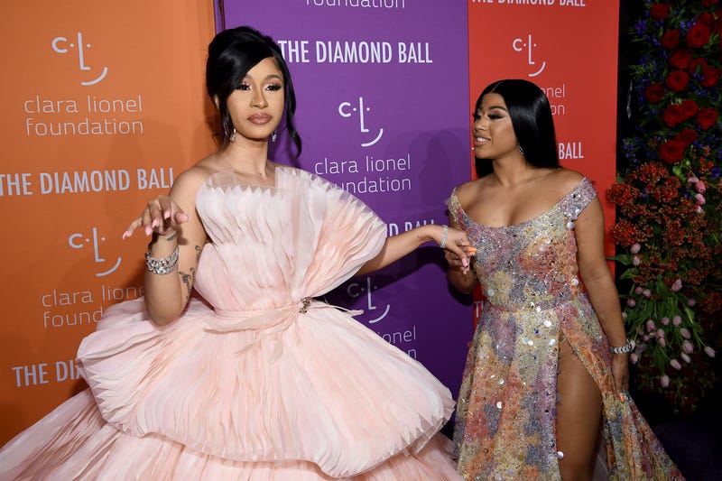 Cardi B and her sister Hennessy at The Diamond Ball