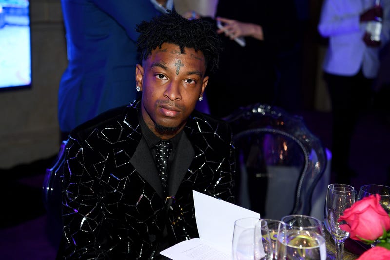 21 Savage attends Rihanna's 5th Annual Diamond Ball 