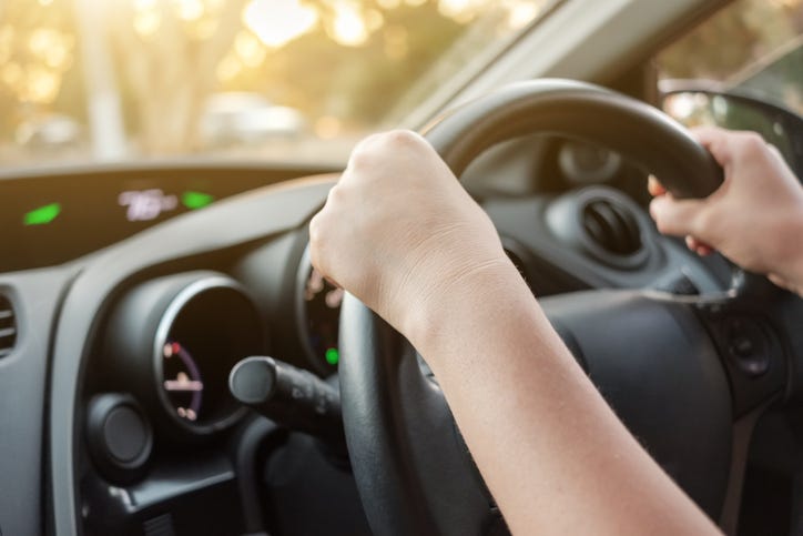 woman driving