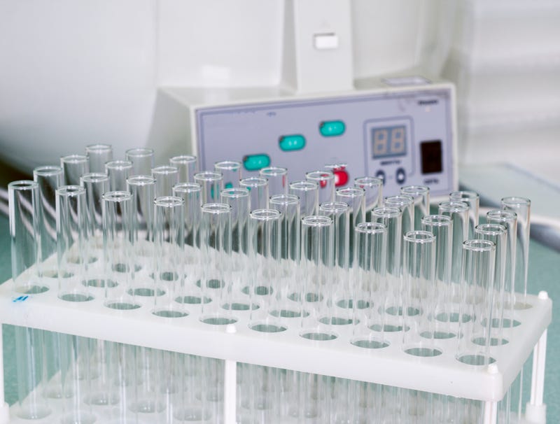 Test tubes stock photo.