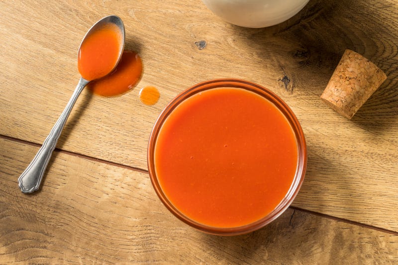 Spicy Hot Organic Red Buffalo Sauce in a Bowl