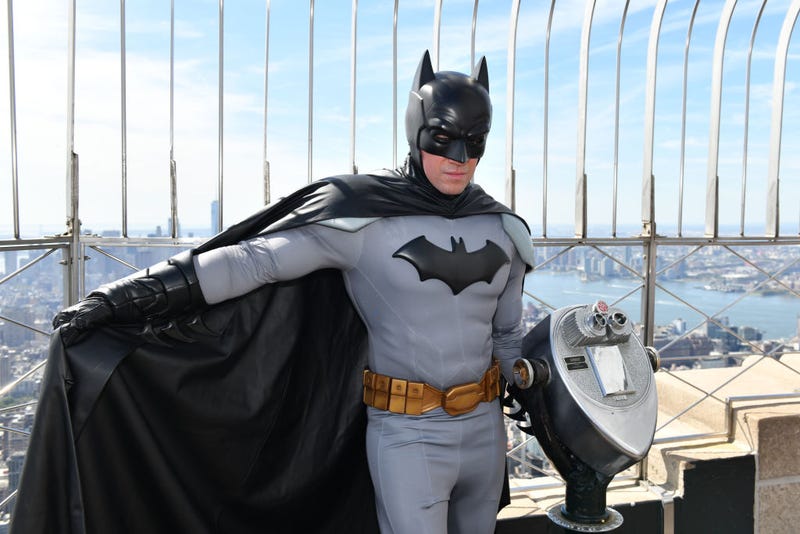  Batman celebrated his 80th birthday by visiting Gotham’s most iconic sky scraper, the Empire State Building.
