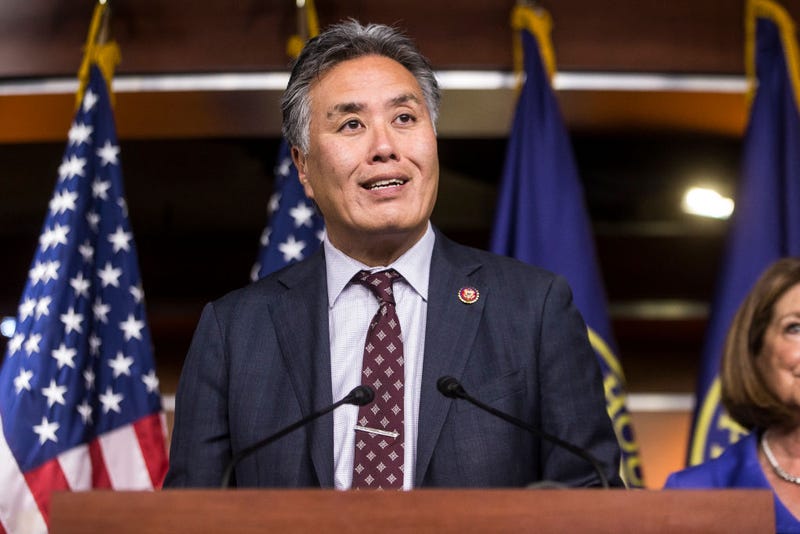 Rep. Mark Takano (D-CA) speaks during a news conference discussing the College Affordability Act on October 15, 2019 in Washington, DC