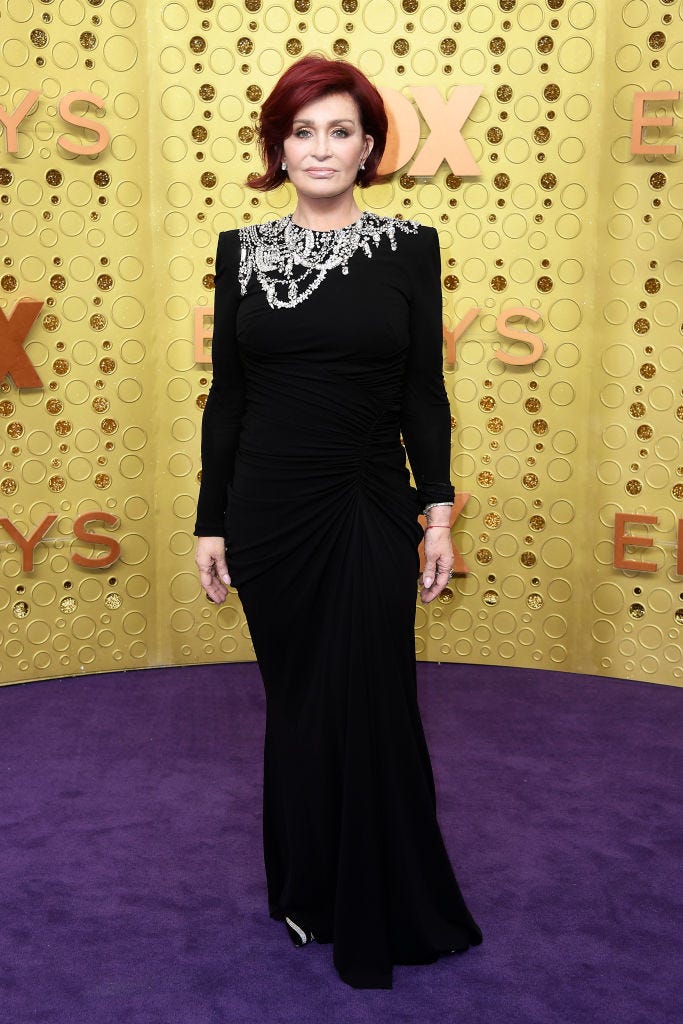 sharon osbourne arrives to 2019 emmy awards
