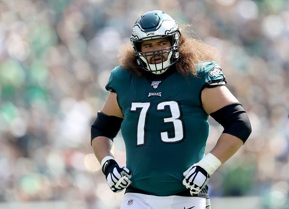 Isaac Seumalo can become a free agent this offseason. 