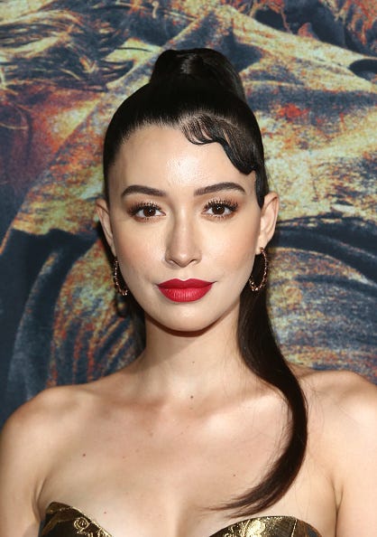 Christian Serratos attends The Walking Dead Premiere and Party on September 23, 2019 in West Hollywood, California.