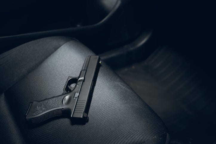 A 19-year-old driver was arrested early Saturday morning after eagle-eyed authorities saw the teen toss something into the rear area of his vehicle while conducting a traffic stop.