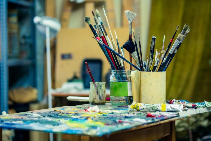 paintbrush jar