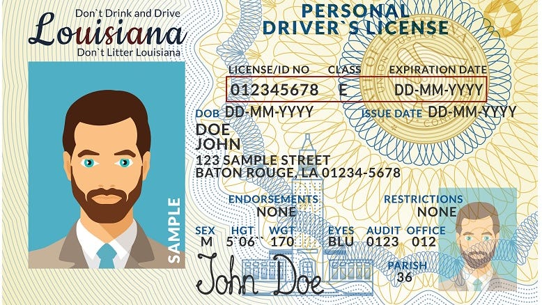 Read this if you have a Louisiana driver's license