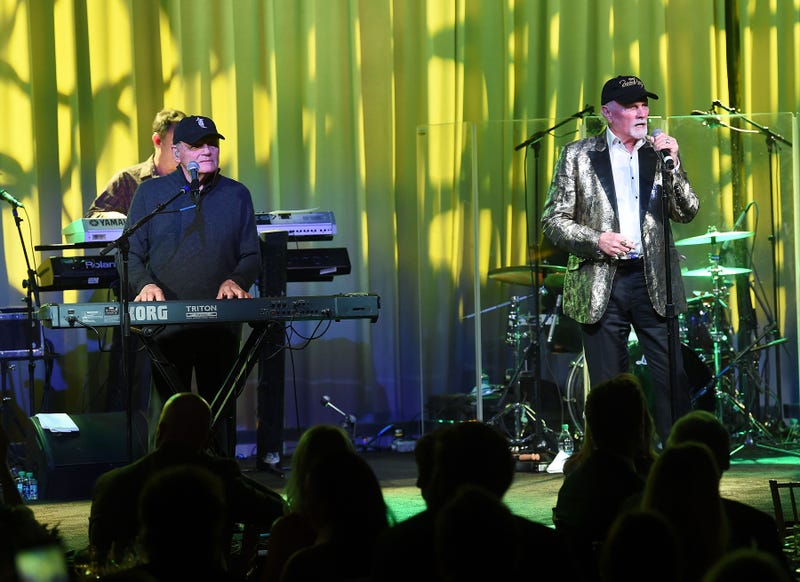 The Beach Boys with Bruce Johnston (right) and founding member Mike Love (left) are performing Thursday night at Canterbury Park in Shakopee, Minnesota.