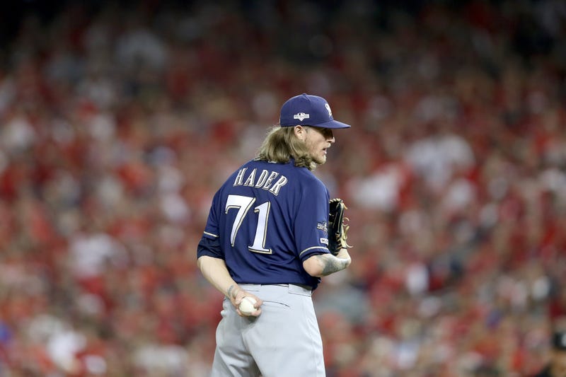 Josh Hader would drastically improve the Nationals' bullpen. 