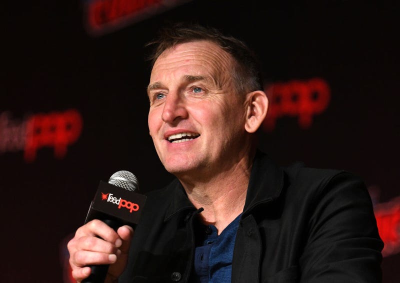 Christopher Eccleston speaks on stage during Fantastic! A Conversation with Christopher Eccleston at the New York Comic Con at Jacob K. Javits Convention Center on October 03, 2019 in New York City.