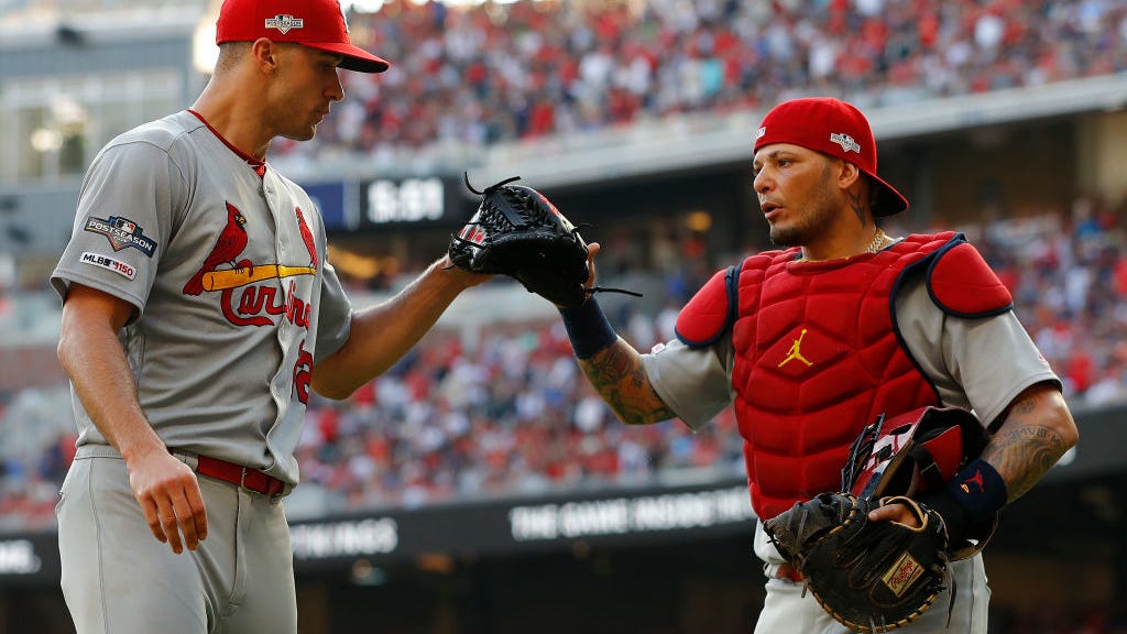 Cardinals' Jack Flaherty shows his frustration over Yadier Molina's Gold Glove snub