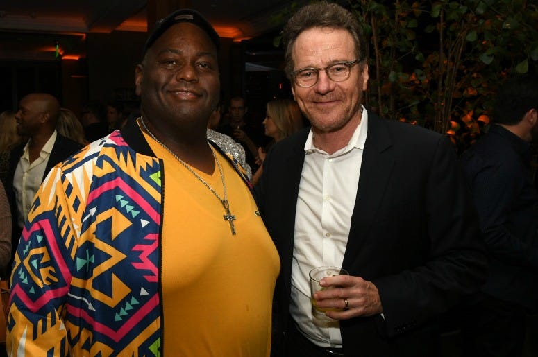 Lavell Crawford and Bryan Cranston