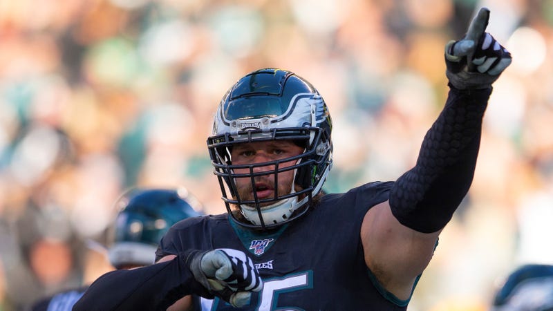 Philadelphia Eagles offensive lineman Lane Johnson.