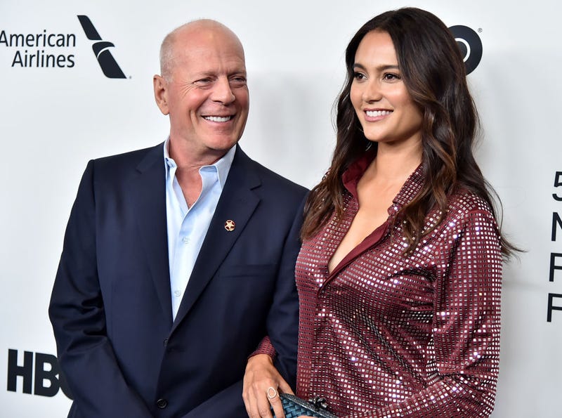 Bruce Willis and wife Emma Heming Willis attend the "Motherless Brooklyn" Arrivals during the 57th New York Film Festival on October 11, 2019 in New York City.
