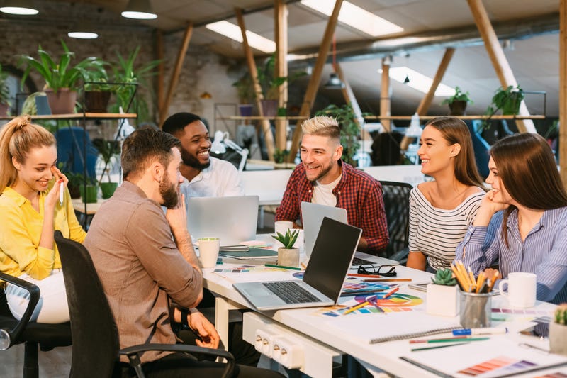 millennials working in the office