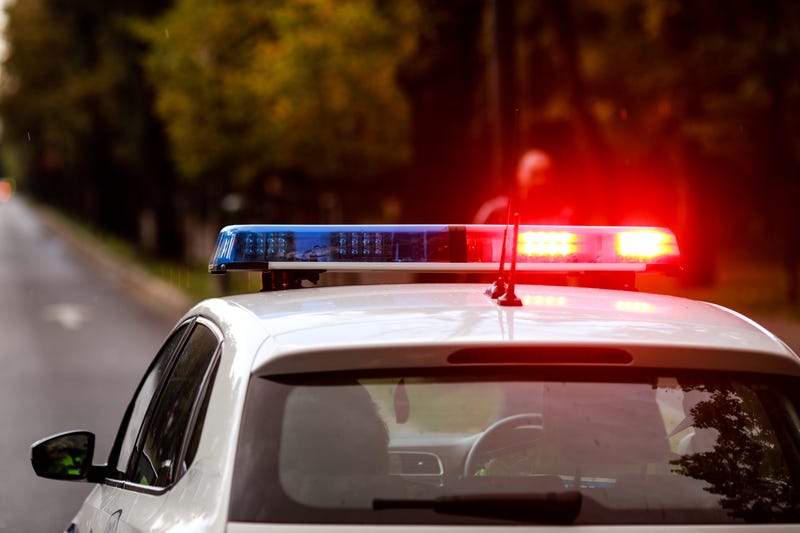 Police car lights