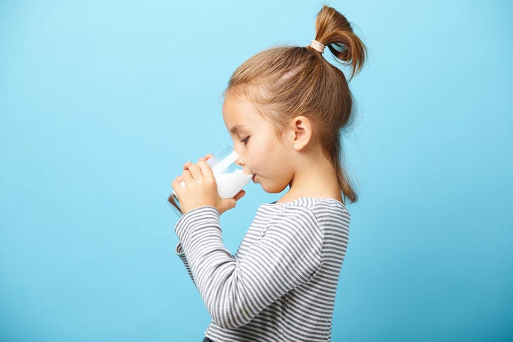 Child drinking milk
