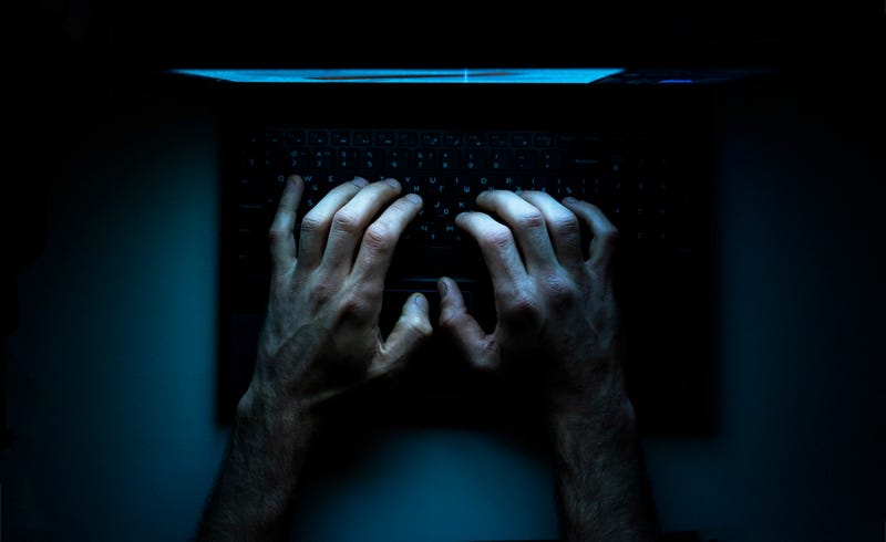 hands on computer keyboard