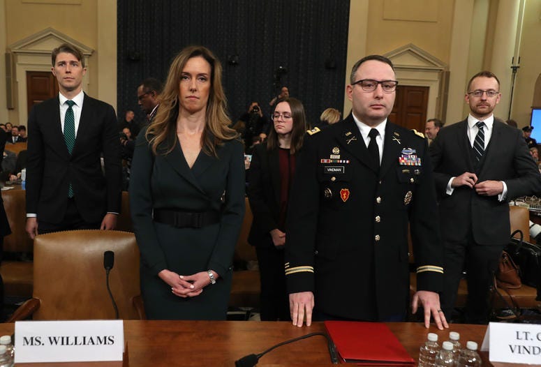Jennifer Williams and Lt. Col. Alexander Vindman