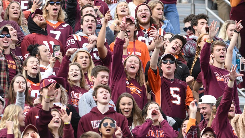 Virginia Tech Hokies fans at Lane Stadium