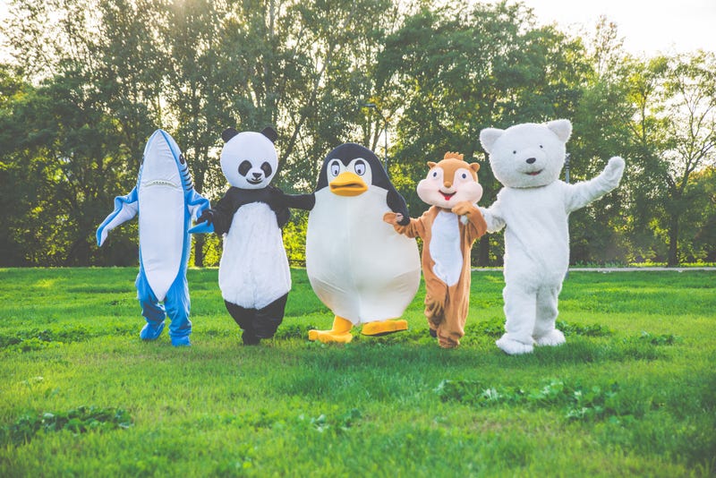 Group of animals mascots