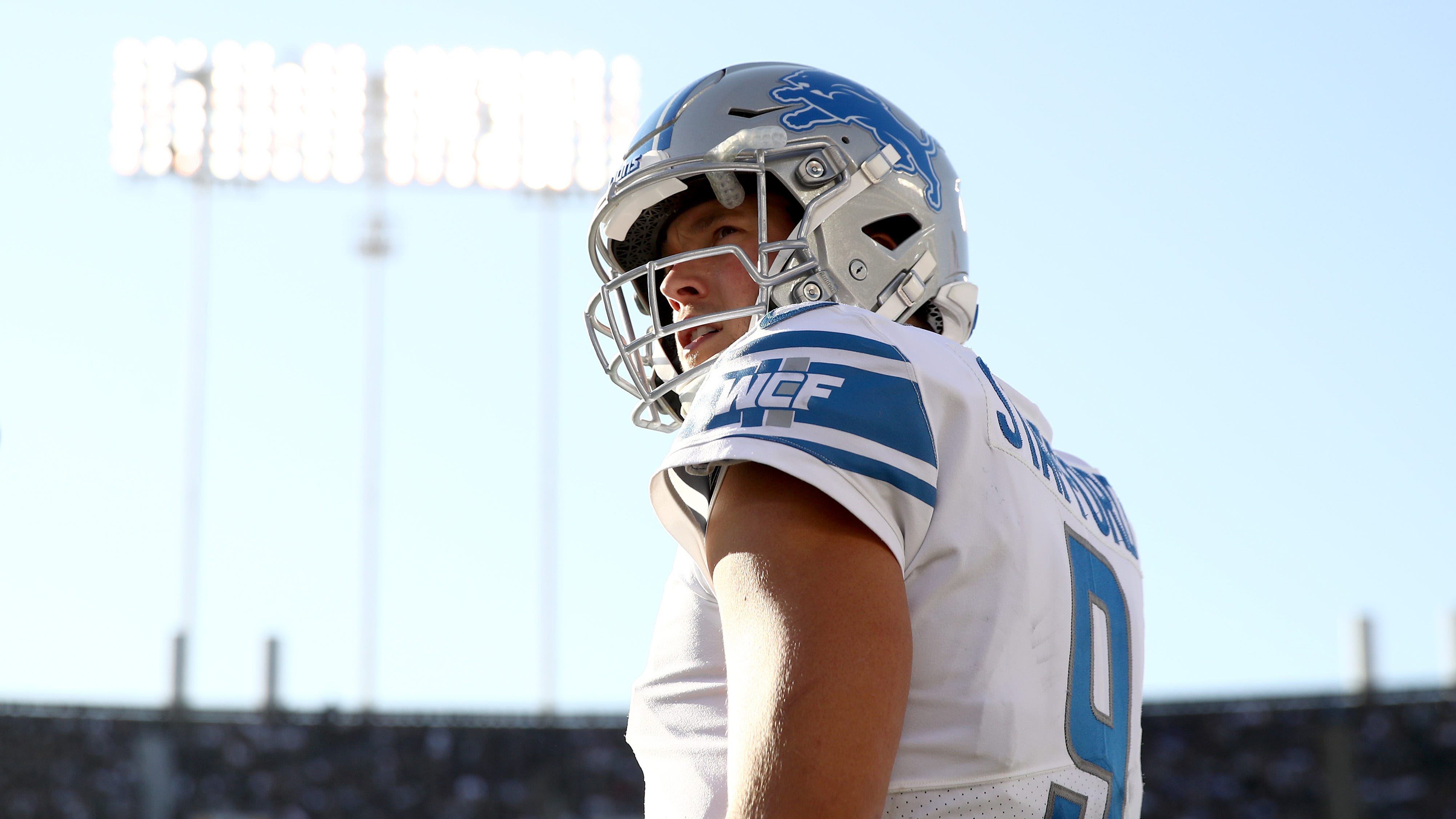 Stafford carrying hard lessons and hearty fans from Detroit to Super Bowl