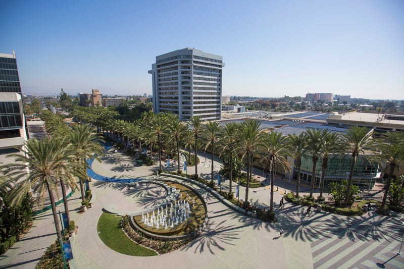 aerial view of anaheim