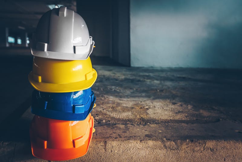 Construction hard hats