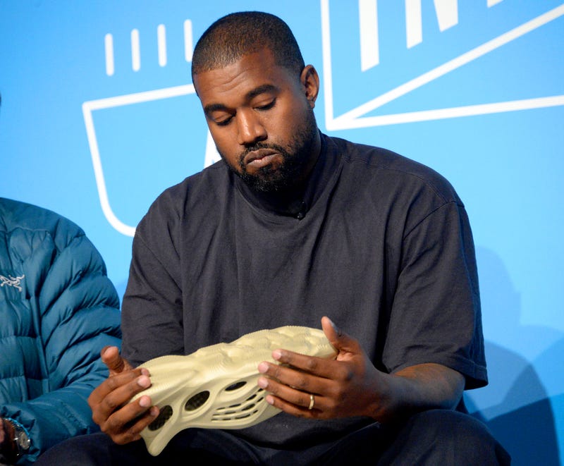 Kanye West speaks on stage at the "Kanye West and Steven Smith in Conversation with Mark Wilson" at the on November 07, 2019 in New York City.