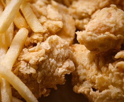 Fried Chicken and Fries