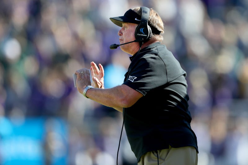 Head coach Gary Patterson of the TCU Horned Frogs leads the Horned Frogs against the Baylor Bears in the second half at Amon G. Carter Stadium on Nov. 9, 2019 in Fort Worth, Texas.