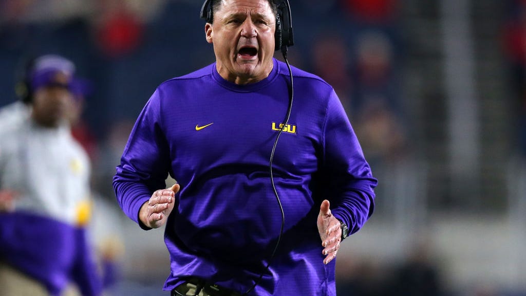 Ed Orgeron declines to testify in person on Guice claims