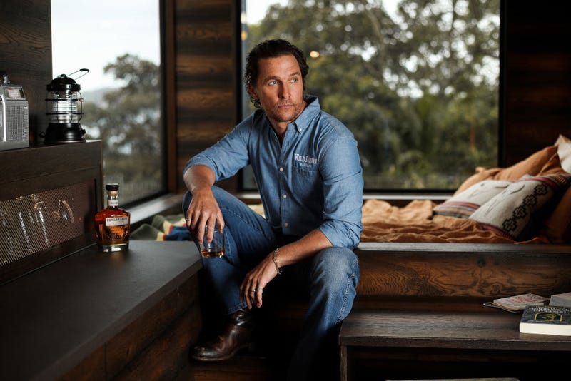 Matthew McConaughey launched an off-grid cabin he co-designed with Wild Turkey's charity initiative, With Thanks, at The Royal Botanic Gardens November 20, 2019 in Sydney, Australia. 